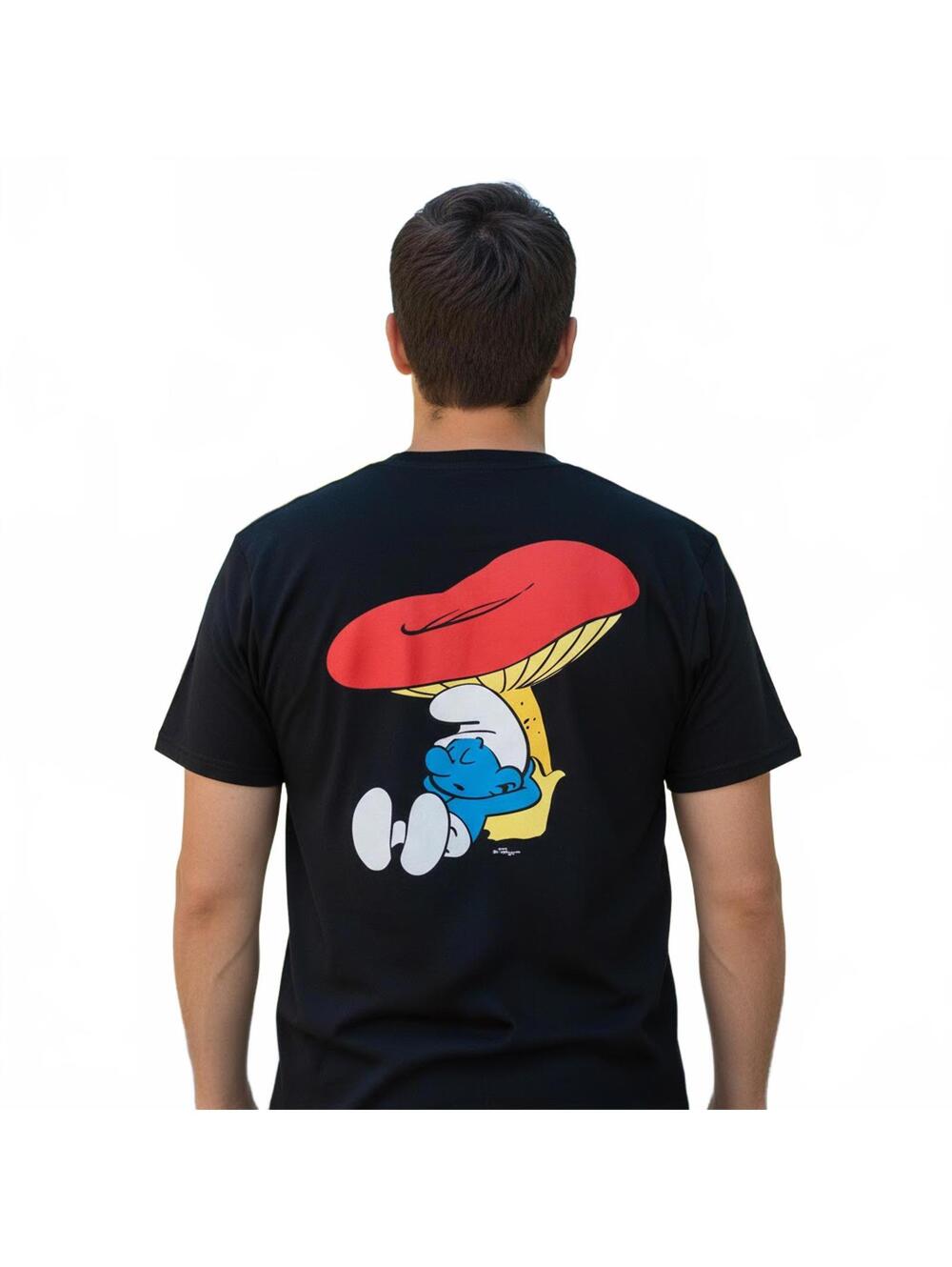 T-Shirt / The Smurfs Double Sided Black Graphic T-Shirt / Size Medium / New